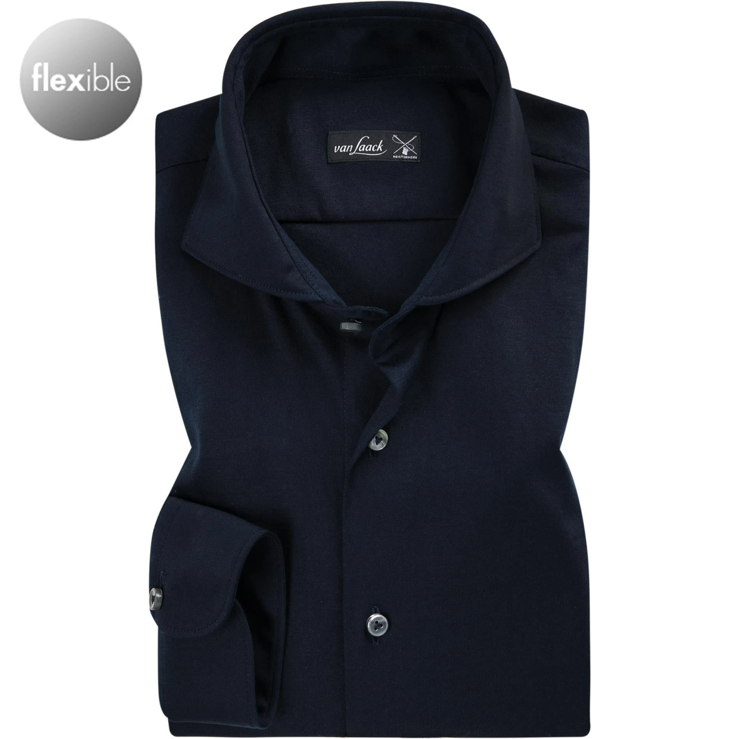 van Laack Hemd Meisterwerk 180031/M-PER-L/790 Jersey, Dunkelblau, Nachtblau 1 van Laack Hemd Meisterwerk 180031/M-PER-L/790 Jersey, Dunkelblau, Nachtblau