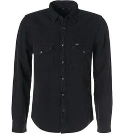 Lee Hemd Western black L643PA01 Jeanshemd, Slim Fit, Baumwolle, Schwarz