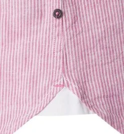 Marc O'Polo Hemd 924 7306 41128/H61 Kurzarmhemd, Shaped Fit, Leinen-Baumwolle, Pink-weiß gestreift, Rot -hemdenverkauf 323402 norm3
