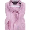 Marc O'Polo Hemd 924 7370 42070/P36 Shaped Fit, Popeline, Pink gestreift, Rot
