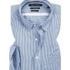 Marc O'Polo Hemd 924 7370 42070/Q85 Shaped Fit, Popeline, Blau gestreift, Blau
