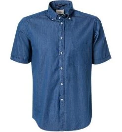 B.D. BAGGIES Hemd BDEN8/B001/TS14/02 Kurzarmhemd, Regular Fit, Baumwolle, Blau, Jeansblau