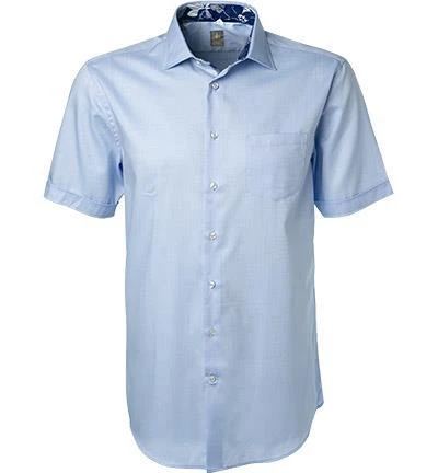 Jacques Britt Hemd Como Mix 581021/16 Kurzarmhemd, Custom Fit, Baumwolle, Hellblau, Blau 1 Jacques Britt Hemd Como Mix 581021/16 Kurzarmhemd, Custom Fit, Baumwolle, Hellblau, Blau