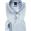 BOSS Hemd Mabsoot 50412798/100 Slim Fit, Popeline, Weiß gemustert, Weiß