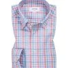 ETON Hemd 3458/61011/65 Classic Fit, Twill, Blau-rot kariert, Rot-blau