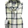 Barbour Hemd Burnside lemon MSH4519YE93 Tailored Fit, Popeline, Gelb kariert