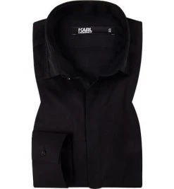 KARL LAGERFELD Hemd 605113/60/592699/990 Slim Fit, Popeline, Schwarz