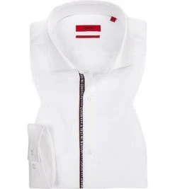 HUGO Hemd Erriko 50415891/199 Extra Slim Fit, Popeline, Weiß