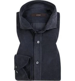 Windsor Hemd Lano 30017949/401 Shaped Fit, Cord, Nachtblau