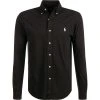 Polo Ralph Lauren Hemd 710654408/008 Piqué, Schwarz, Schwarz (008)