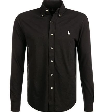 Polo Ralph Lauren Hemd 710654408/008 Piqué, Schwarz, Schwarz (008) 2 Polo Ralph Lauren Hemd 710654408/008 Piqué, Schwarz, Schwarz (008) – Bild 2