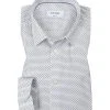 ETON Hemd 1000/00277/01 Super Slim Fit, Popeline, Weiß-dunkelblau gemustert, Weiß