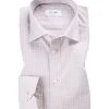 ETON Hemd 1000/00280/ Contemporary Fit, Baumwolle, Braun-weiß gemustert, Braun-weiß