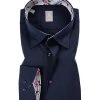 Jacques Britt Hemd Messina Mix 662130/19 Slim Fit, Twill, Dunkelblau