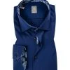 Jacques Britt Hemd Como Mix 662000/18 Slim Fit, Popeline, Dunkelblau