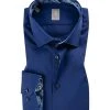 Jacques Britt Hemd Como Mix 632000/18 Custom Fit, Baumwolle, Royalblau, Dunkelblau