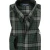 Fred Perry Hemd M7556/591 Popeline, Grün-schwarz kariert, Moosgrün