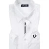 Fred Perry Hemd M7551/100 Twill, Weiß