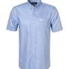 Fred Perry Hemd M7560/146 Kurzarmhemd, Oxford, Bleu, Hellblau