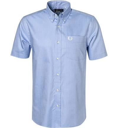 Fred Perry Hemd M7560/146 Kurzarmhemd, Oxford, Bleu, Hellblau 1 Fred Perry Hemd M7560/146 Kurzarmhemd, Oxford, Bleu, Hellblau