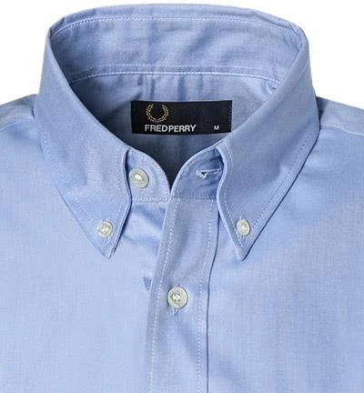 Fred Perry Hemd M7560/146 Kurzarmhemd, Oxford, Bleu, Hellblau 2 Fred Perry Hemd M7560/146 Kurzarmhemd, Oxford, Bleu, Hellblau – Bild 2