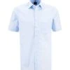OLYMP Hemd Luxor Modern Fit 0300/12/15 Kurzarmhemd, Popeline, Hellblau, Blau