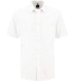 OLYMP Hemd Luxor Modern Fit 0300/12/21 Kurzarmhemd, Popeline, Beige