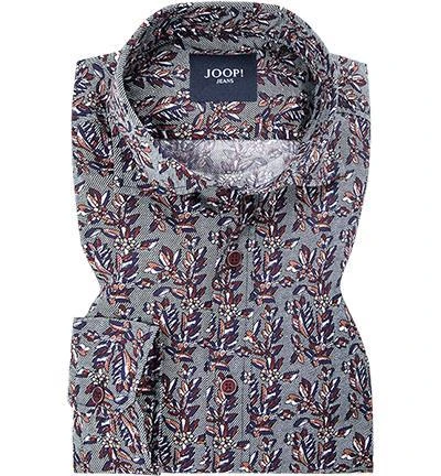 JOOP! Hemd Hanjo 30017045/501 Baumwolle, Marineblau-rot gemustert, Multicolor 1 JOOP! Hemd Hanjo 30017045/501 Baumwolle, Marineblau-rot gemustert, Multicolor