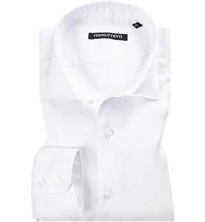 rosso e nero Hemd P6/01 Slim Fit, Reines Leinen, Weiß 1 rosso e nero Hemd P6/01 Slim Fit, Reines Leinen, Weiß