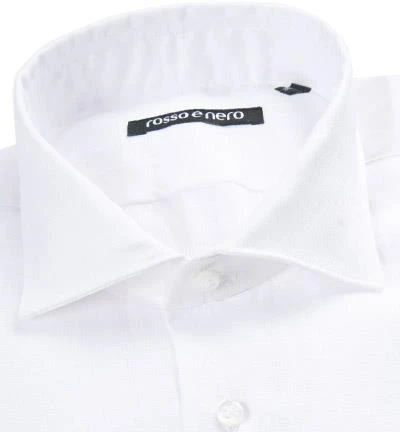 rosso e nero Hemd P6/01 Slim Fit, Reines Leinen, Weiß 2 rosso e nero Hemd P6/01 Slim Fit, Reines Leinen, Weiß – Bild 2