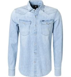 G-STAR Hemd 3 slim D12697-D013/424 Jeanshemd, Slim Fit, Baumwolle, Hellblau