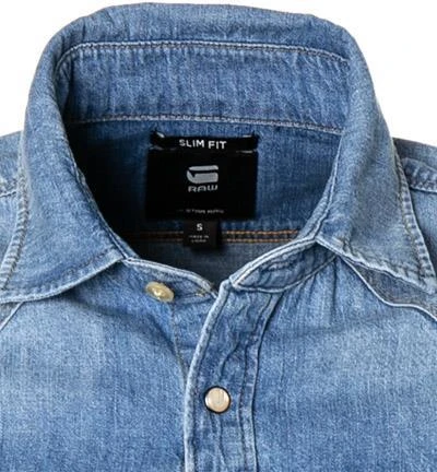 G-STAR Hemd 3 slim D12697-D013/071 Jeanshemd, Slim Fit, Baumwolle, Indigo, Blau 2 G-STAR Hemd 3 slim D12697-D013/071 Jeanshemd, Slim Fit, Baumwolle, Indigo, Blau – Bild 2