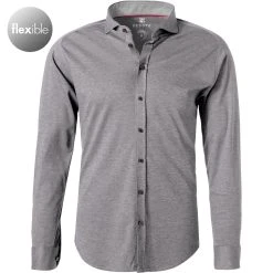 DESOTO Hemd New Hai 97007-3/711 Jersey, Braun-greige meliert, Braun