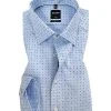 OLYMP Luxor Modern Fit 69EL 1218/49/11 Hemd, Popeline, Extra langer Arm, Hellblau gemustert, Hellblau