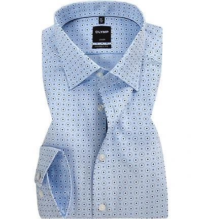 OLYMP Luxor Modern Fit 69EL 1218/49/11 Hemd, Popeline, Extra langer Arm, Hellblau gemustert, Hellblau 1 OLYMP Luxor Modern Fit 69EL 1218/49/11 Hemd, Popeline, Extra langer Arm, Hellblau gemustert, Hellblau