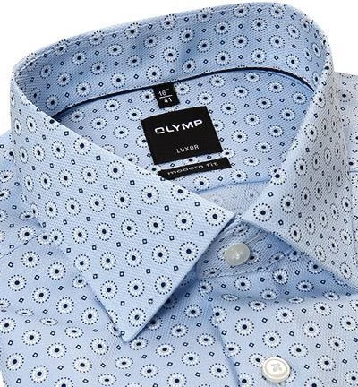 OLYMP Luxor Modern Fit 69EL 1218/49/11 Hemd, Popeline, Extra langer Arm, Hellblau gemustert, Hellblau 2 OLYMP Luxor Modern Fit 69EL 1218/49/11 Hemd, Popeline, Extra langer Arm, Hellblau gemustert, Hellblau – Bild 2