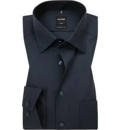 OLYMP Hemd Luxor Modern Fit 0300/64/08 Baumwolle, Navy, Kobalt