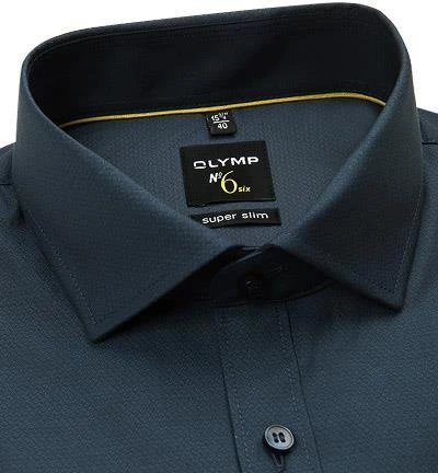 OLYMP No Six Super Slim 69EL 0771/69/18 Hemd, Super Slim Fit, Baumwolle, Extra langer Arm, Nachtblau, Marine 2 OLYMP No Six Super Slim 69EL 0771/69/18 Hemd, Super Slim Fit, Baumwolle, Extra langer Arm, Nachtblau, Marine – Bild 2