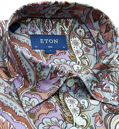 ETON Hemd 1000/00014/55 Slim Fit, Twill, Multicolor gemustert, Multicolor 2 ETON Hemd 1000/00014/55 Slim Fit, Twill, Multicolor gemustert, Multicolor – Bild 2