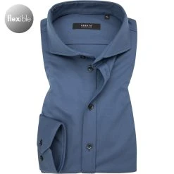 DESOTO Luxury Hemd Hai 10008-30/052 Jersey, Capriblau, Dunkelblau