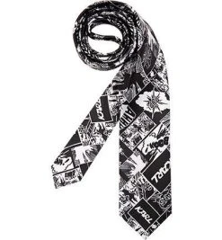 KARL LAGERFELD Hemd 605111/60/592648/010 Modern Fit, Popeline, Weiß-schwarz gemustert, Weiß-schwarz -hemdenverkauf 331829 norm5