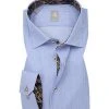 Jacques Britt Hemd Como Mix 662210/11 Slim Fit, Baumwolle, Marine-weiß gestreift, Hellblau