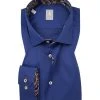 Jacques Britt Hemd Como Mix 662200/19 Slim Fit, Baumwolle, Königsblau, Dunkelblau