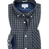 Pepe Jeans Hemd Jaiden PM306093/933 Slim Fit, Baumwolle, Dunkelblau kariert, Grau-marine