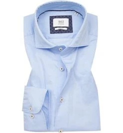 ETERNA Hemd 3850/FS82/10 Slim Fit, Twill CO2-Neutral, Hellblau, Jeansblau