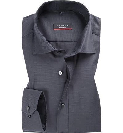 ETERNA Hemd 3116/X177/38 Modern Fit, Baumwolle, Dunkelgrau meliert, Dunkelgrau 1 ETERNA Hemd 3116/X177/38 Modern Fit, Baumwolle, Dunkelgrau meliert, Dunkelgrau