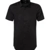 Venti Hemd Body Fit 001930/800 Kurzarmhemd, Baumwolle, Schwarz