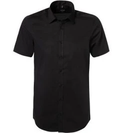 Venti Hemd Body Fit 001930/800 Kurzarmhemd, Baumwolle, Schwarz