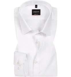 Venti Hemd Body Fit 001420/000 Chambray, Weiß