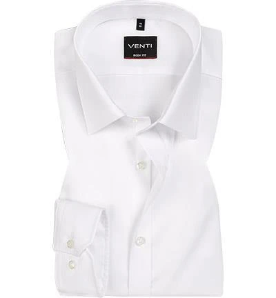 Venti Hemd Body Fit 001420/000 Chambray, Weiß 1 Venti Hemd Body Fit 001420/000 Chambray, Weiß